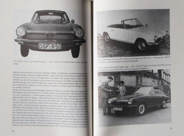 Rosellen "Vom Goggomobil zum Glas V8" Glas Goggo History 1986 (9398)